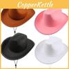 Felt Solid Color Cowboy Hat Sewing Girl Costume Crafting Role Supplies Playing