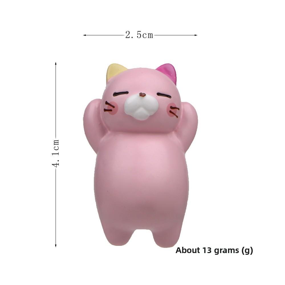 Cat Cute Lazy Three Dimensional Magnetic Refrigerator Resin Decoration Gift For