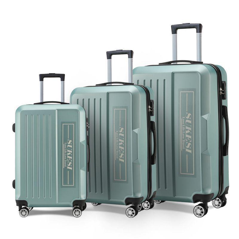 Sturdy and Durable Three-Piece Luggage Set with Anti-Collision Corners: 20, 24, 28 Inch Sizes