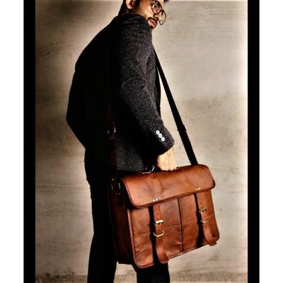 Leather Briefcase Men Leather Bag Cross Body, Personalised Leather Satchel Messenger Laptop Bag, Brown Handmade Leather Messenger Bag Men