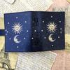 Vintage look Leather Journal leather notebook Handmade Beautiful Sun Moon Sketchbook Writing Journal Antique Deckle Edge Paper C-Lock Travel