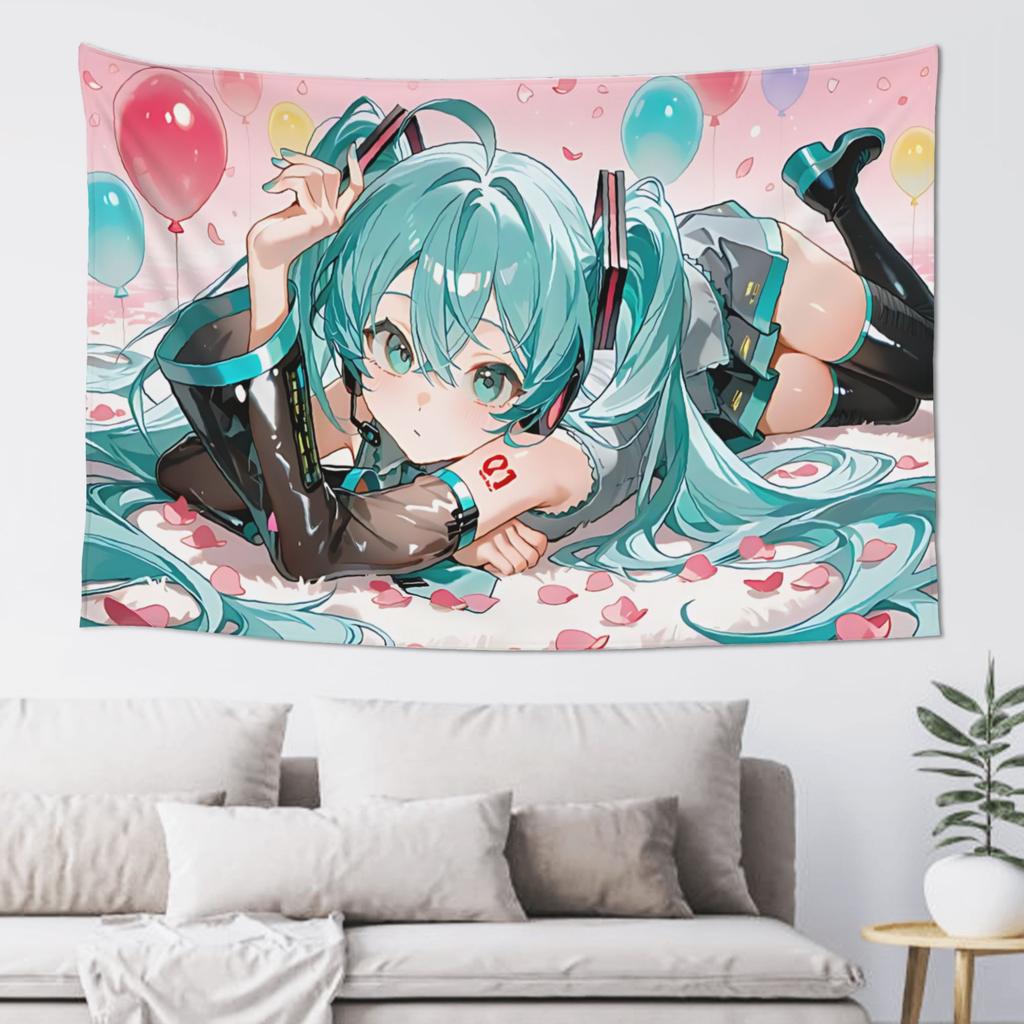 Hatsune Miku Cutecore Tapestry Room decoration Home Decoration Tapestry Decor Accessories Cute Room Decor