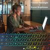 Backlit Bluetooth Keyboard Protective Case for Redmi Pad 2 Pro SE11 Xiaomi 8 Tablet - Spanish Layout