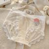 Women S Mid Waist Lace Modal Underwear 7a Antibacterial Plus Size Panties
