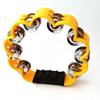 Plum Blossom Handheld Double Row Flower Drum Shaker Bells - Orff Percussion Instruments 
