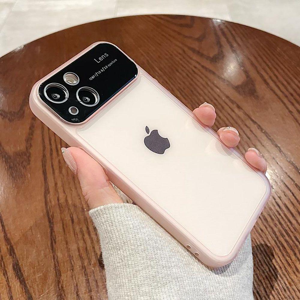 Large Window Transparent for iPhone15PorMax Mobile Phone Case Apple 14Pro/13 Soft Case 12 Niche 11