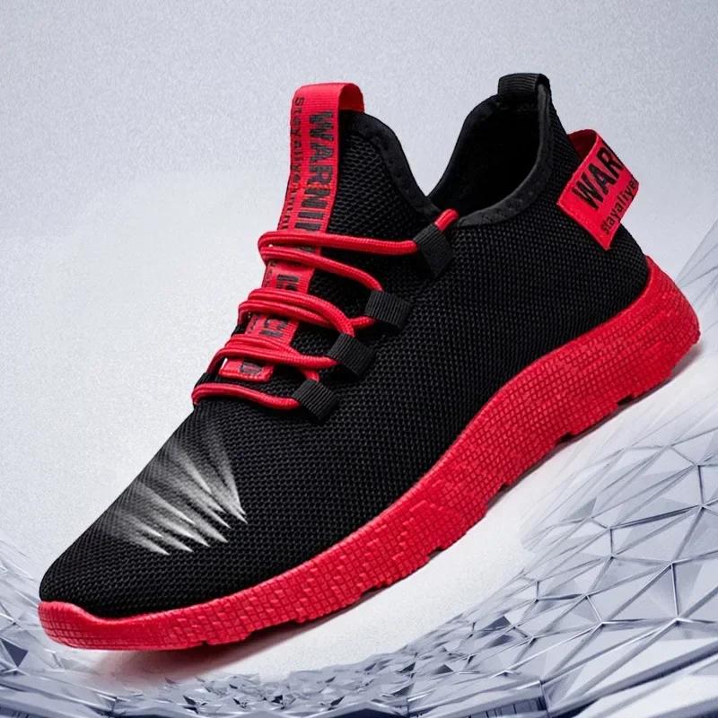 Big Size Men Sneakers 2026 New Breathable Lace Up Men Mesh Shoes Fashion Casual No-slip Men Vulcanize Shoes Tenis Masculino