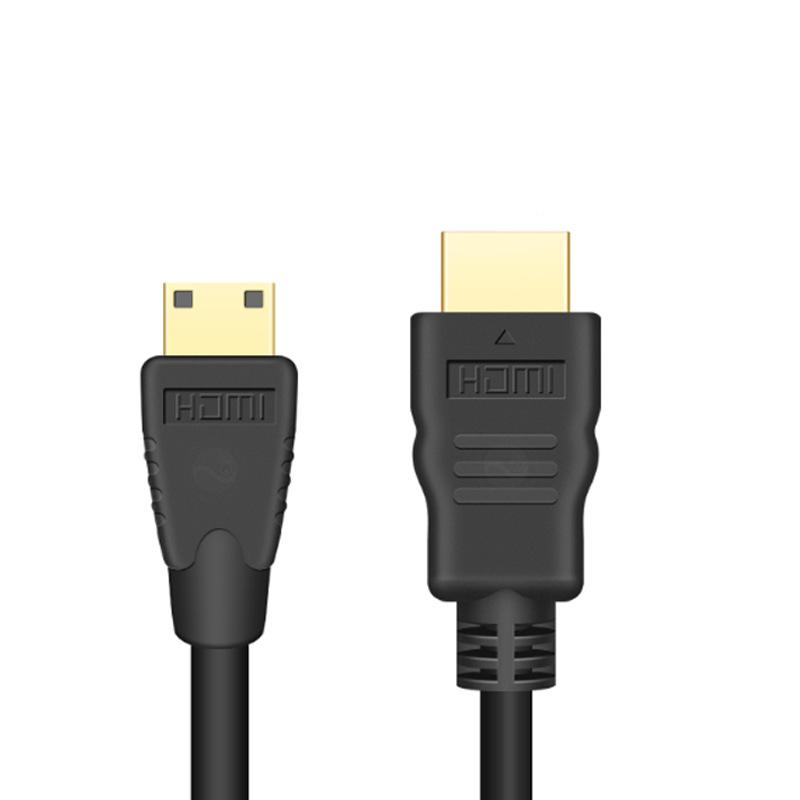 Mini HDMI-compatible To HDMI Cable 1080p 3D Gold Plated Plug For Monitor Tablet Camera DV Graphics Card HDTV Display Projection