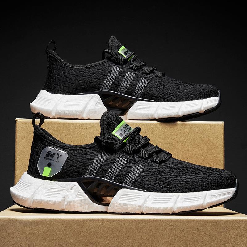 Luxury 2024 Latest Men's Colored Mesh Breathable Casual Sports Shoes Fashion Trend Ultra Lightweight Running Shoes Sneakers Men