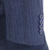 TAKASHIMAYA made in Japan Striped Pattern Lanvin fabric suit Setup Navy Men's Used