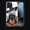 Halloween Magic Cat Clear Phone Case For Iphone 17 Air 16 Pro Max 15 Pro 14 Plus 17E 16E 11 13 12 Mini Cover Cases Fundas Cell T
