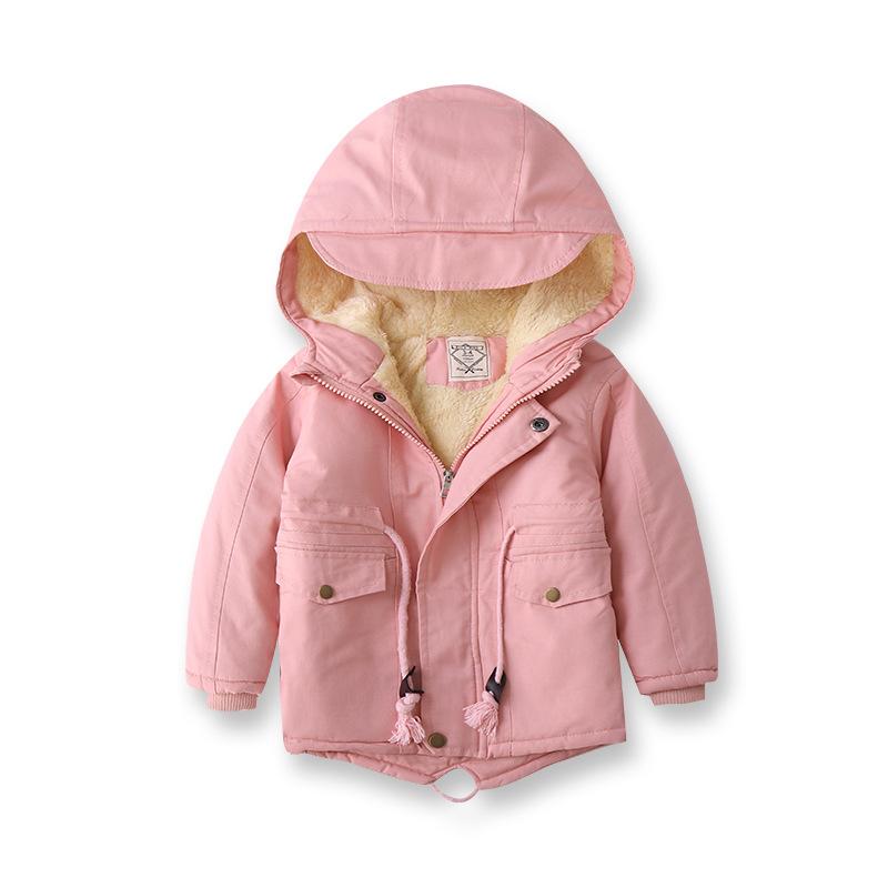 Children Winter Autumn Fleece Outdoor Jackets for Boys Girls Hooded Warm Kids Boy Outerwear Windbreaker Autumn Casual Baby Boy Coats Clothing