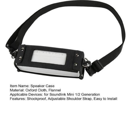 Husă pentru Boxă Wireless pentru Boxa Bluetooth SoundLink Mini 1/2 cu Curea de Umăr Reglabilă Manșon Protector Portabil