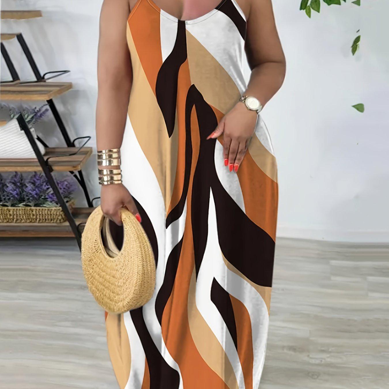 F 52550 Plus Size Printed Dress: New Fashionable Floral Design 3XL