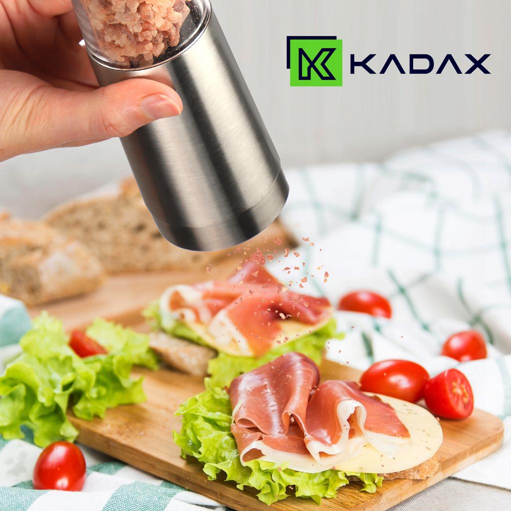 KADAX Pepper Salt Spice Herb Mill Grinding Adjustment Electric Steel