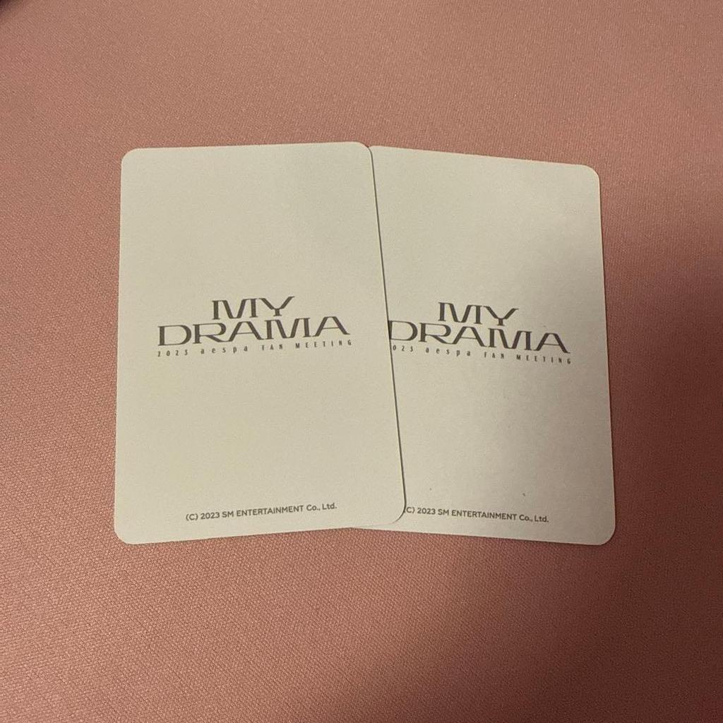 [USED] Aespa Gisele Trading Card My Drama 2023 Fan Meeting