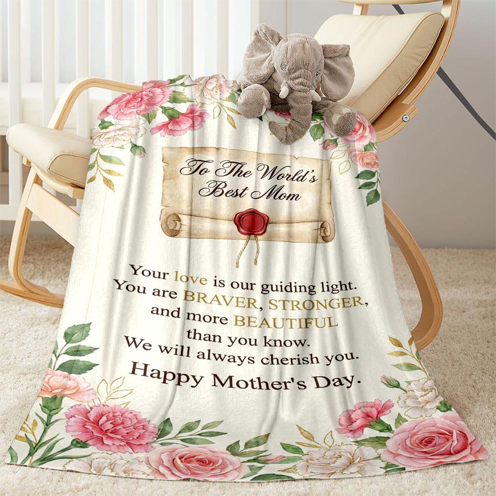 Mother's Love And Inspiration Blanket Suitable for sofas,travel, living rooms also a good gift for friends and family Suitable for all seasons.