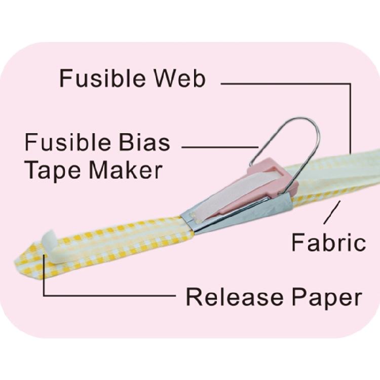 Bias Tape Maker 5 Size 6/9/12/18/25mm Tape Maker Tool Quilting Tool for Fabric Sewing