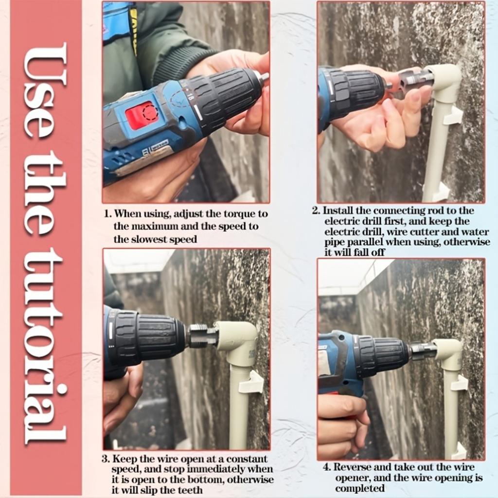 4/6 tommer PPR RØR Gjengebor for elektrisk drill Universelt slangegjengeverktøy Hjem VVS DIY