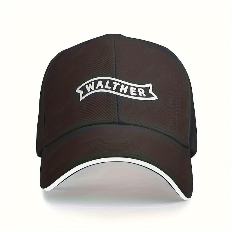 Walther Baseballkappe Polyester Freizeitkappe für Fitnessstudio Freizeitkleidung Schwarz und Mehrfarbenoptionen Handwaschbar Geeignet