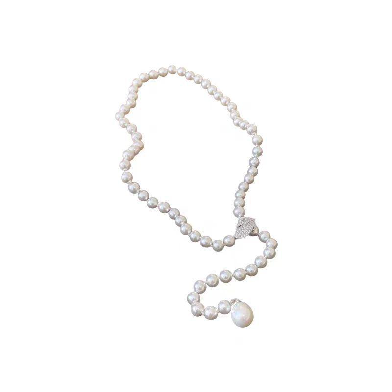 Pearl Necklace: 2025 Light Luxury Long Sweater Chain for Women