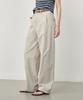 OSTKAKA Curved Cotton Pants Greige