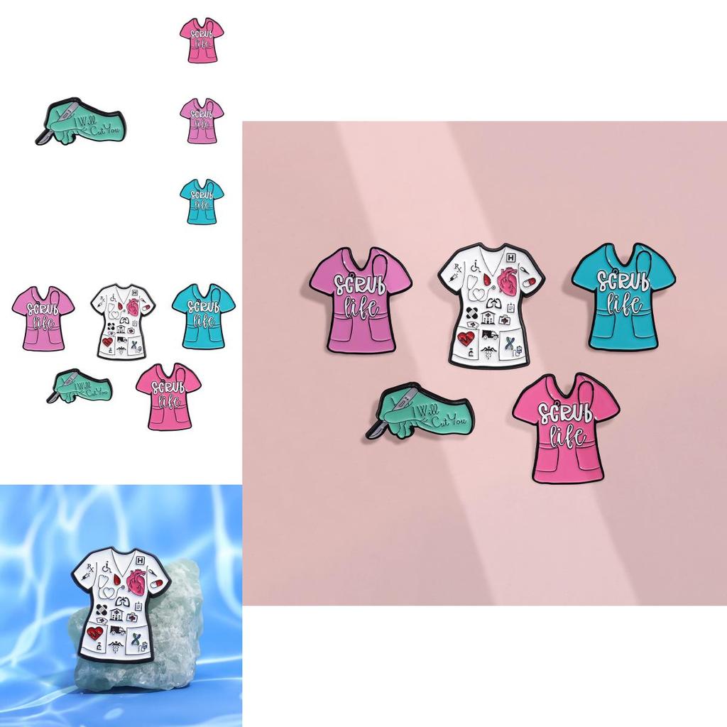 Eye-catching Cartoon Character Brooches In Alloy For Nurses And Medical Professionals