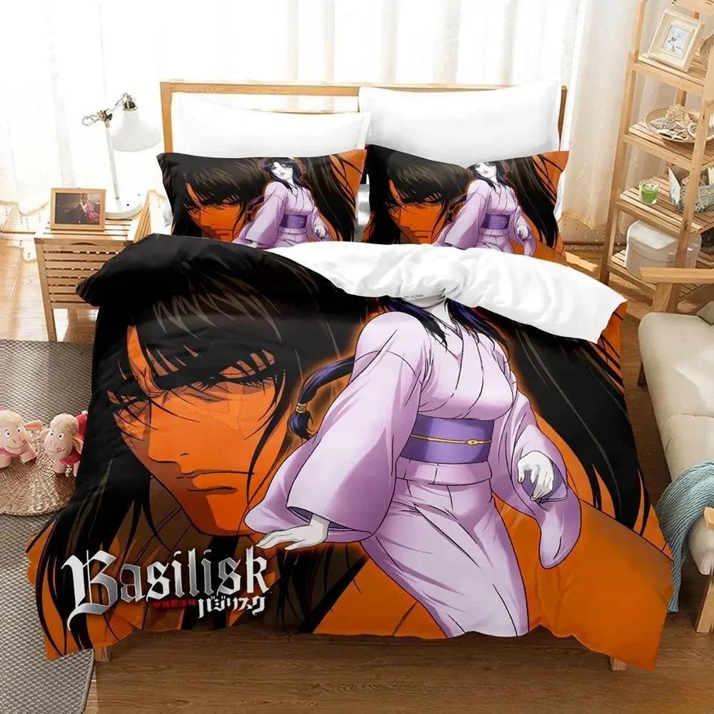 Basilisk Bedding Set Single Twin Full Queen King Size Bed Set Adult Kid Bedroom Duvetcover Sets 3D Print Anime Parure De Lit Bed