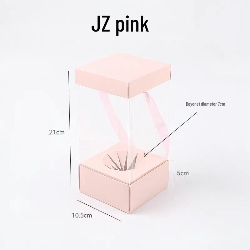 

Clear Handheld Bouquet & Plant Packaging Box - Foldable & Reusable