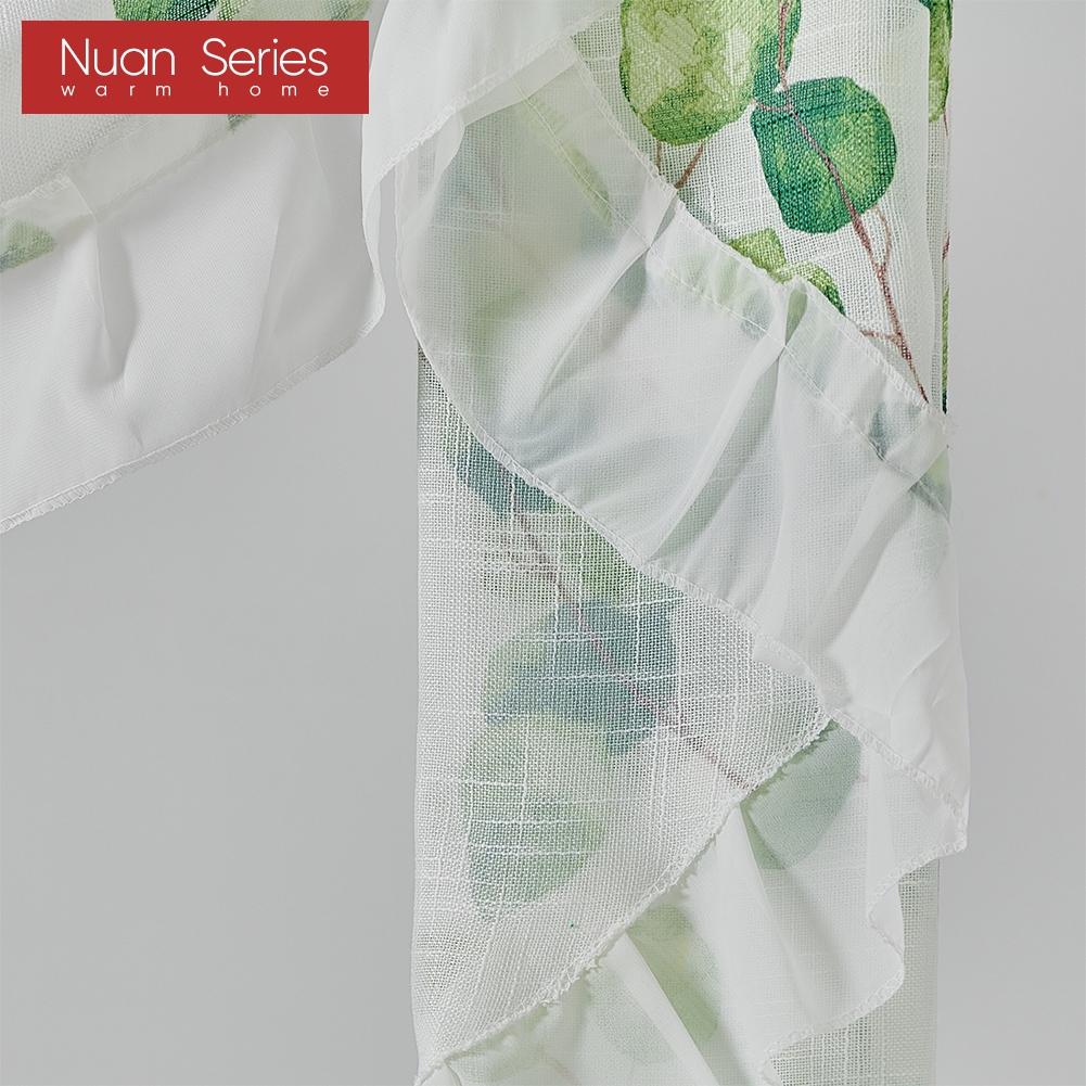 1PC Nuan Series Fresh Pastoral Style Printed Light and Thin Curtain Head Decorative Kitchen Door Curtain