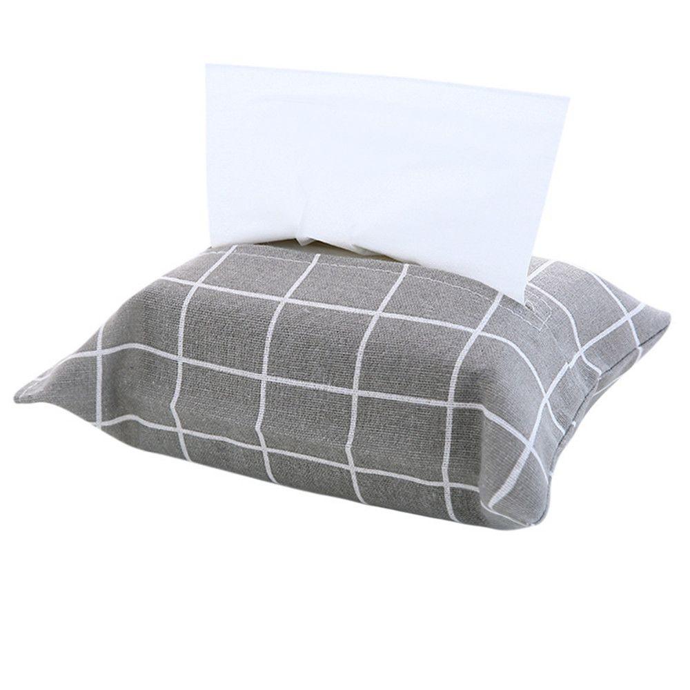 

Портативний Для Спальні Вітальні Автомобіля Тканинний Бавовняний Лляний Мішечок для Серветок Коробка для Серветок Паперотримач C