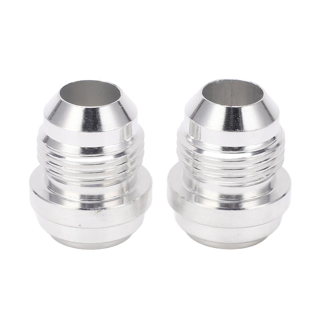 2Pcs Male Billet AN8 6061 T6 Aluminum Alloy 8AN Thread Weld In Fitting Bung Fuel System Parts