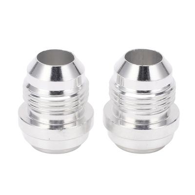 2 Stück männlich Billet AN8 6061 T6 Aluminiumlegierung 8AN Gewinde Einschweißstutzen Bung Kraftstoffsystemteile