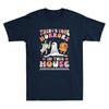 Theres Some Horrors In This House Ghost Pumpkin Halloween Retro Unisexs Tshirt