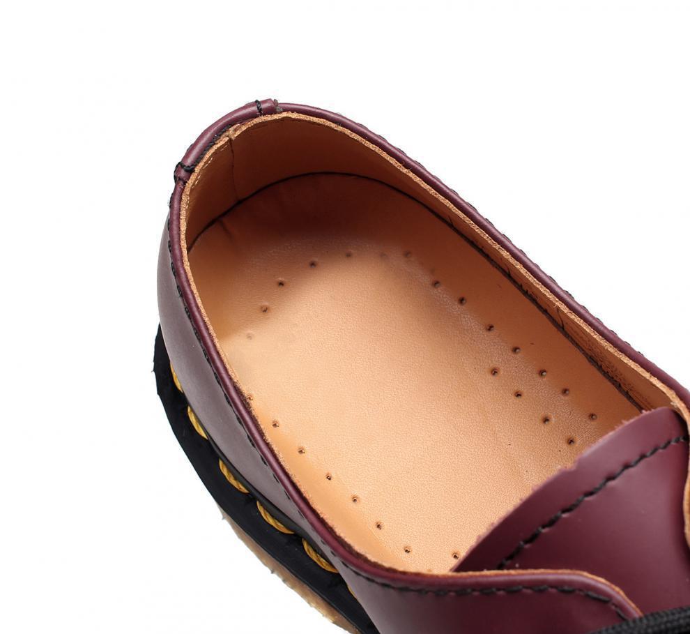1461 Nappa Men’s Low-Top Leather Shoes, British Style, Large Size, Round Toe, Casual Unisex Workwear, Short Boots