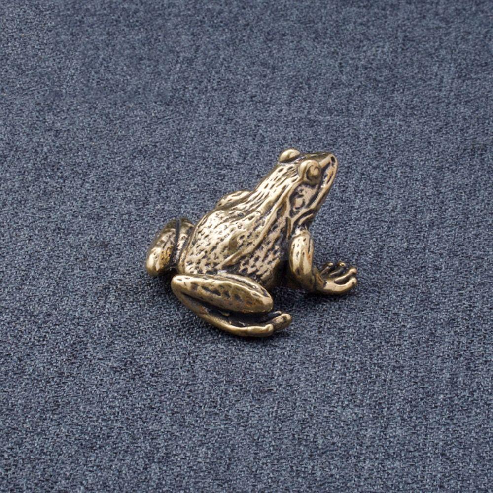 Frog Copper Frog Copper Flower Skin Frog Handicraft Water Frog  Desktop Gift