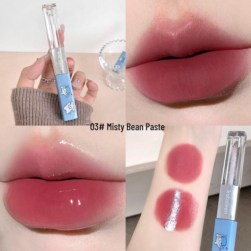 Kobeleen Mist Party Dual-End Lip Glaze & Velvet Matte Lipstick