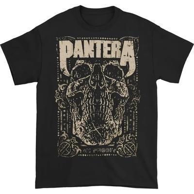 Pantera Groupe 100% Coton 101 Proof Album Graphique T-shirt Hommes Femmes Unisexe T-shirt Surdimensionné Crâne Gothique Hip Hop Y2k Mode Chemise