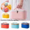 New Portable PU Makeup Bag Waterproof 5 Colors Travel Cosmetics Holder Multifunctional Women's Grooming Bag