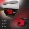 Circle Hand Pattern Trailer Receiver Cover Lightweight Material SUV Rear Cover  Outdoor Adventures