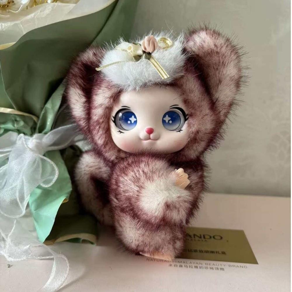 Soft Fluffy Bag Charm Ornaments Plush Doll Pendant Creative Bear Plush Keychain Birthday Gift