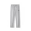 Solid Color Logo Minimalist Style Casual Loose Fit Versatile Straight Fit Sweatpants Fall Winter Fleece Lined AKLVJ59-1