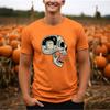 Gothic Skull Graphic T-Shirt_ Spooky Halloween Season Shirt cotton Vintage round neck Men Women Streetwear Tees Short Sleeve