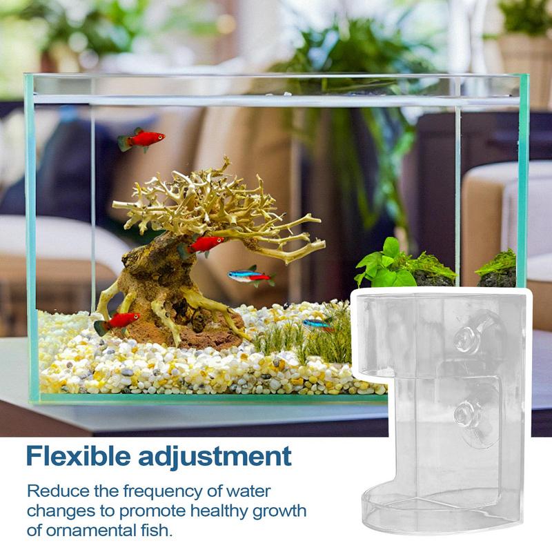 Neuer Transparenter Runder Aquarium-Futterspender Große Kapazität Festpunkt-Kunststoff Schwimmend/Sinkend Fischfutter-Tablett Mit Saugnapf