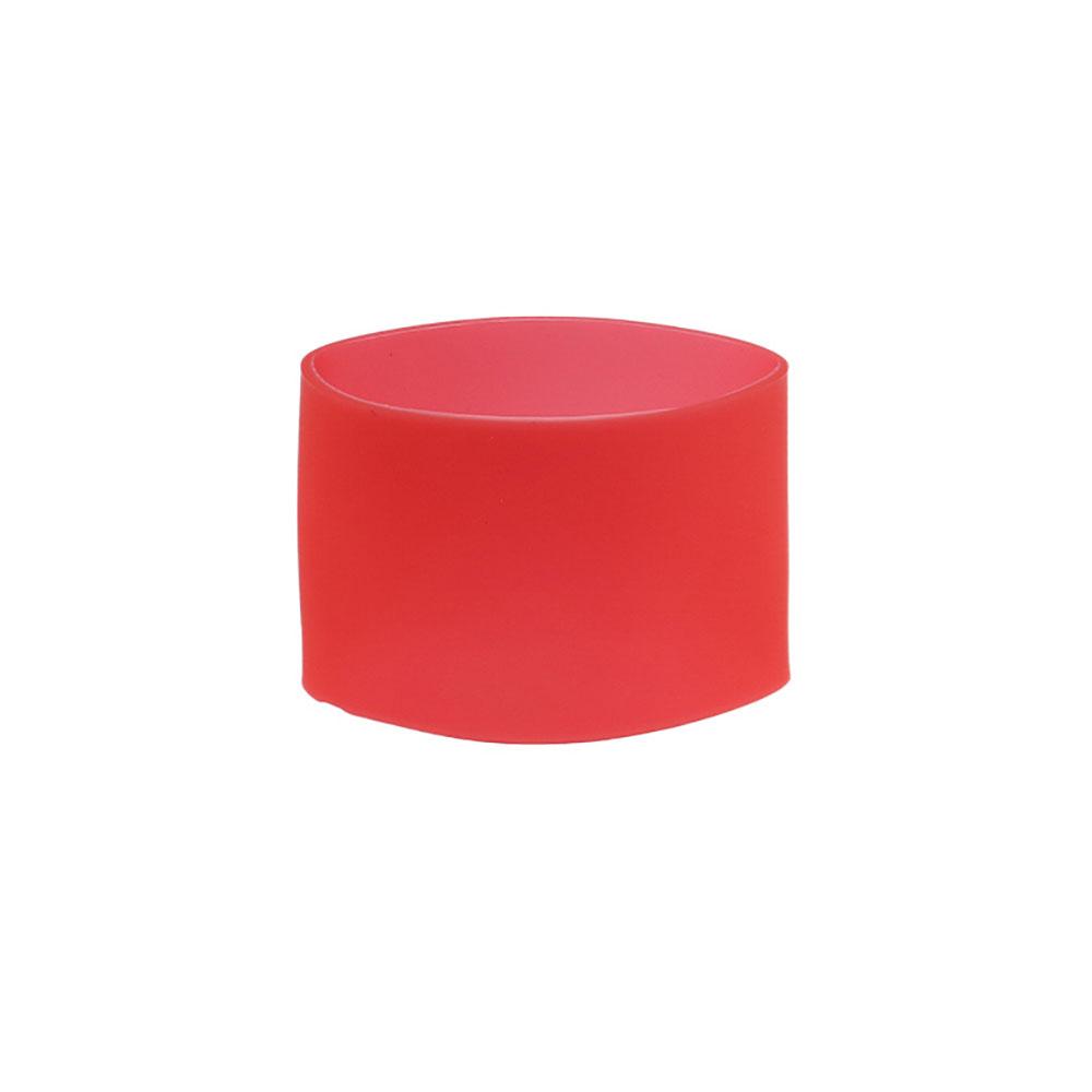 Silicone world Silicone Heat Insulated Cup Sleeve 5.5CM Non-slip Wraps For Mugs Ceramic Glass Cup Sleeve Water Bottle Cover красный