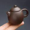 Mini Yixing Zisha Teapot Set with Tea Pet Ornament - Small Ceramic Chinese-Style for Wealth Attraction