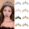 Alloy Queen Princess Crown Baroque Prom Dress Jewelry Vintage Bridal Headband  New Year