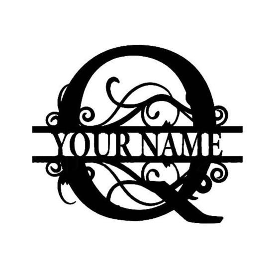 

Metal Name Sign 26 Letters Weather Resistant Door Wall Hanging Art Decor Family Name Sign Rustic Decor Iron Metal Wall Art Last Name Sign Indoor Q
