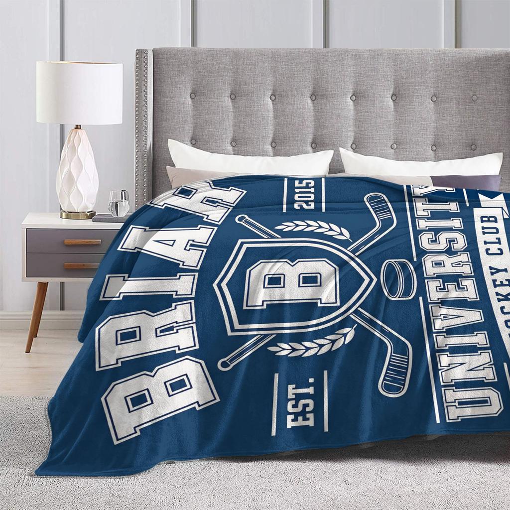 Off Campus Briar U Hockey Romance Blanket Warm Soft Street Trend Plush Throw Blanket For Kids Adult Living Room Bed Cover