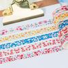 5Rolls Flower Decorative Tape 10mmX2M for Scrapbooking Photo Album Journal Notebook Water Resistant Aesthetic Paper Tape